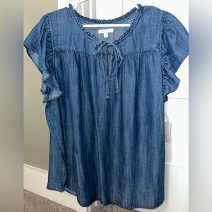 XXL Lauren Conrad denim blouse
